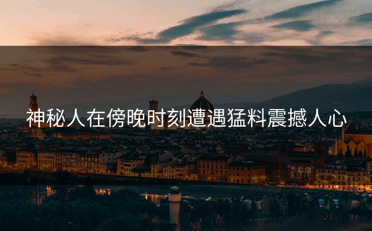 神秘人在傍晚时刻遭遇猛料震撼人心
